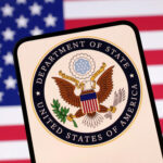 The State Department says visa holders must arrive and depart the US via Boston Logan Airport, JFK Airport, and Dulles Airport. / Reuters