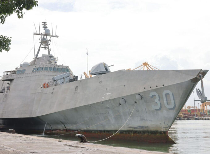 USS Canberra (LCS 30) at the Colombo Port