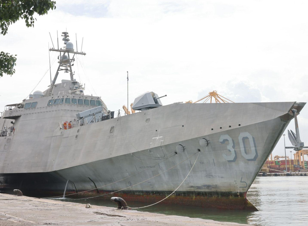 USS Canberra (LCS 30) at the Colombo Port